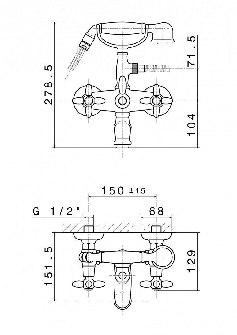 Приобрести kerama marazzi смеситель для ванны muse, потертая бронза 9135km.31.023