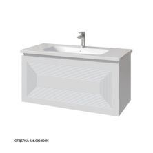 Caprigo Тумба с раковиной MODO Quarta 100 см, белая, эмаль