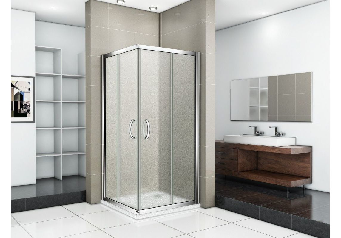 Приобрести ограждение душевое bas infinity cr-80-g-ch 80х80 см (матовое стекло)