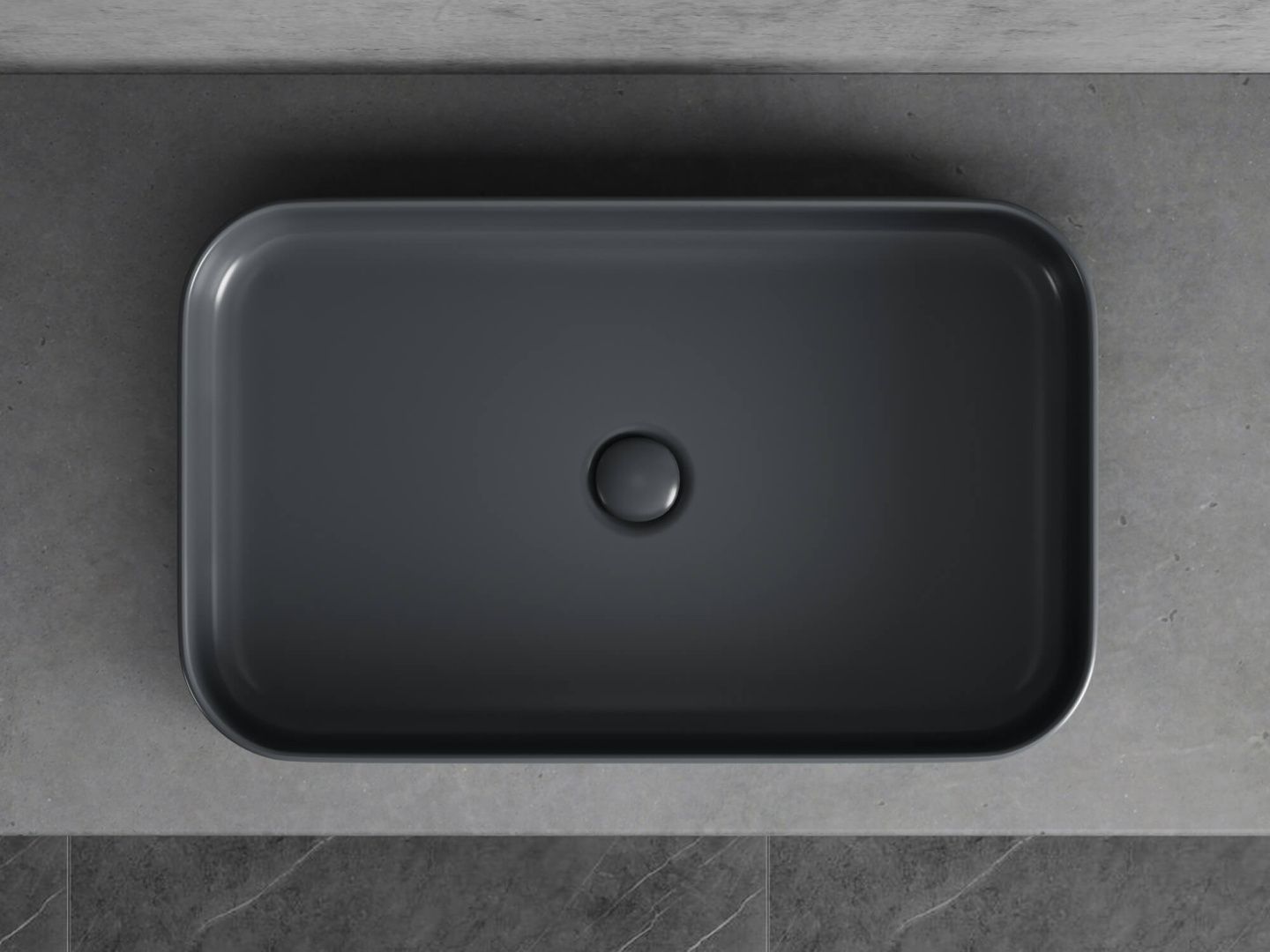Приобрести hayzburg накладная раковина чаша 60х37 см, графит hb-0035-60mdh
