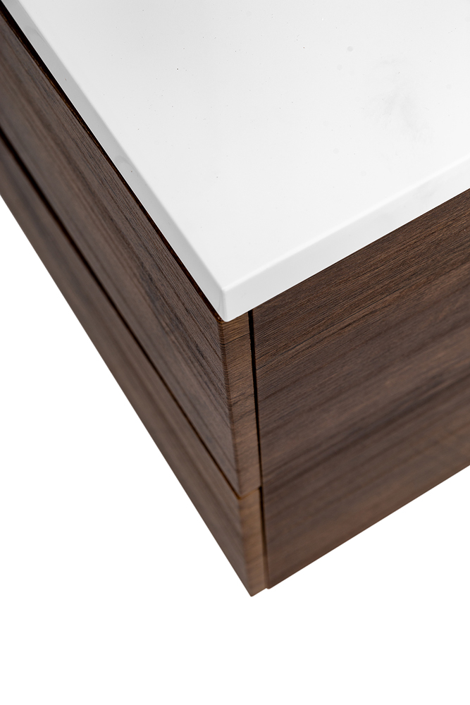 Приобрести belbagno тумба с раковиной marino 110 см, подвесная rovere moro, белая раковина