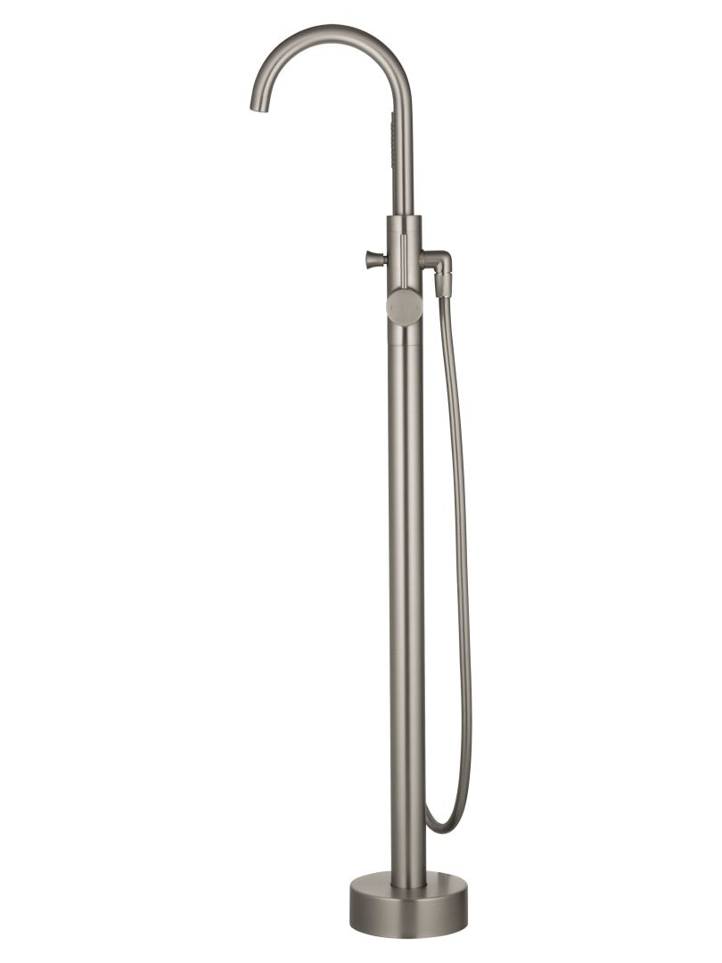 Приобрести смесители напольные для ванн и раковин wonzon & woghand stick, брашированный никель (ww-88649017-bn)