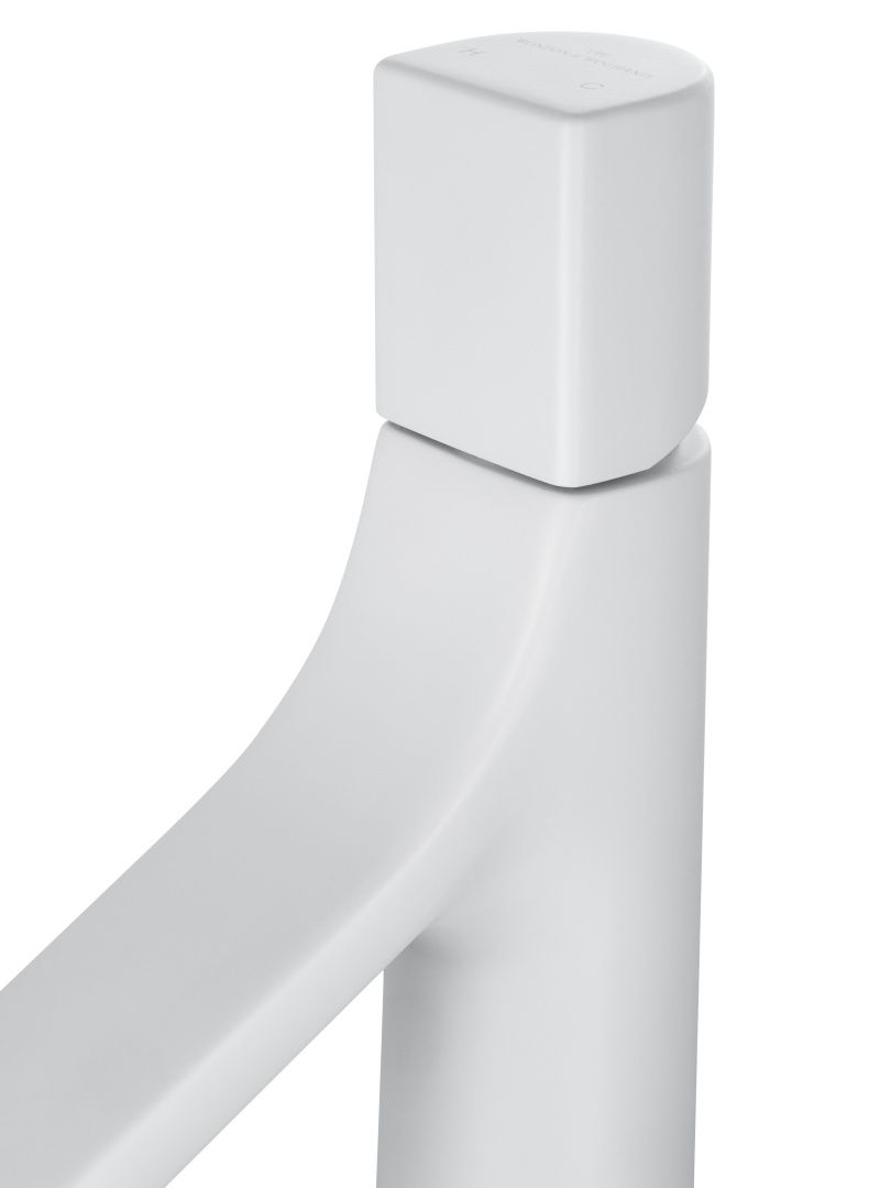 Приобрести смеситель для раковины высокий wonzon & woghand the one, белый матовый (ww-h1011-mw)