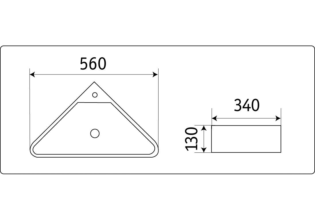 Приобрести раковина угловая ceramalux 55 см 78377
