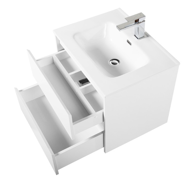 Приобрести тумба подвесная с раковиной belbagno kraft-700-2c-so-bo 70 см, bianco opaco