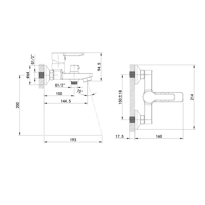 Приобрести iddis смеситель для ванны sena 215мм, хром sensb00i02wa