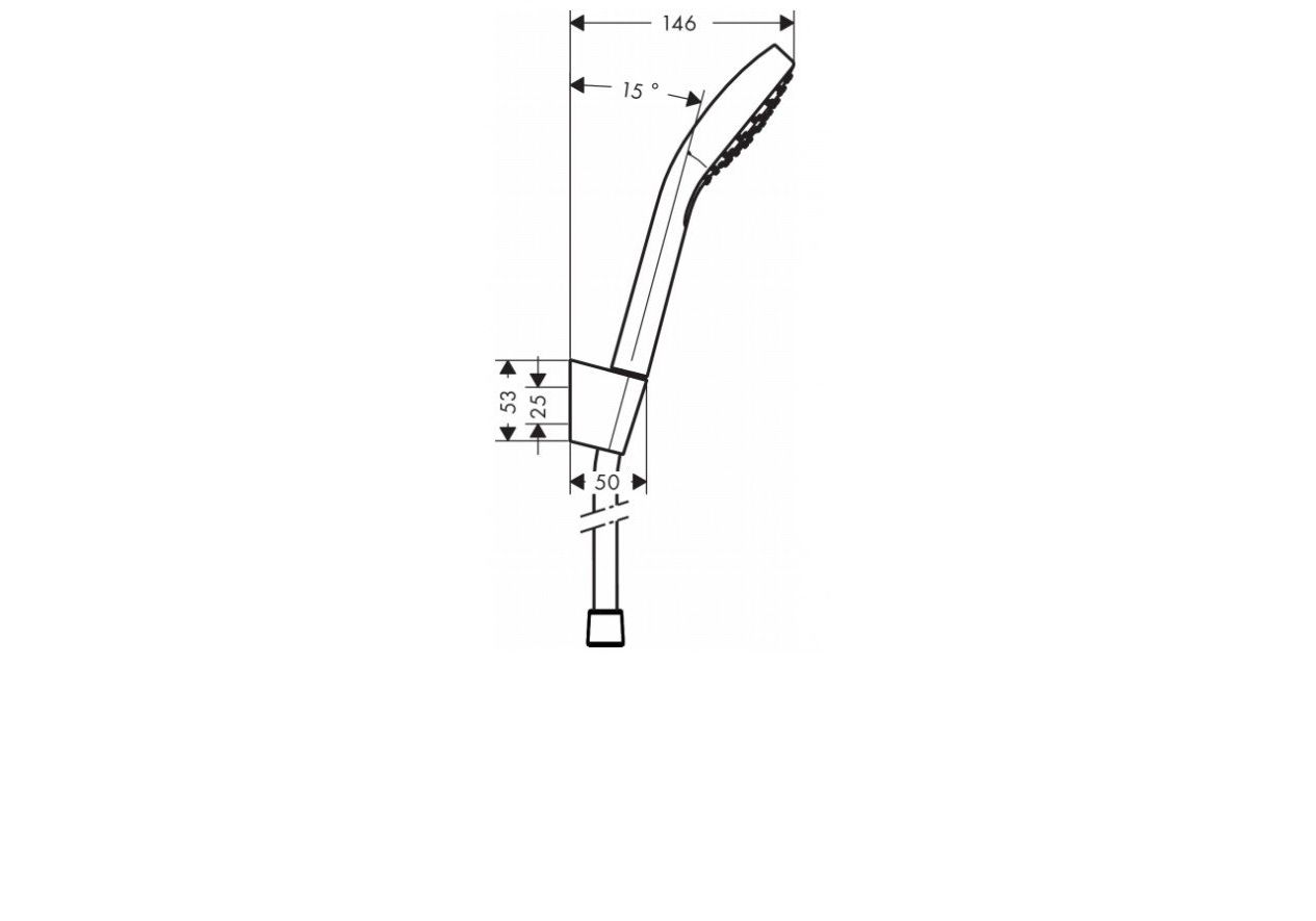 Приобрести 26412400 croma select e душевой набор 1jet с держателем и шлангом 160 см
