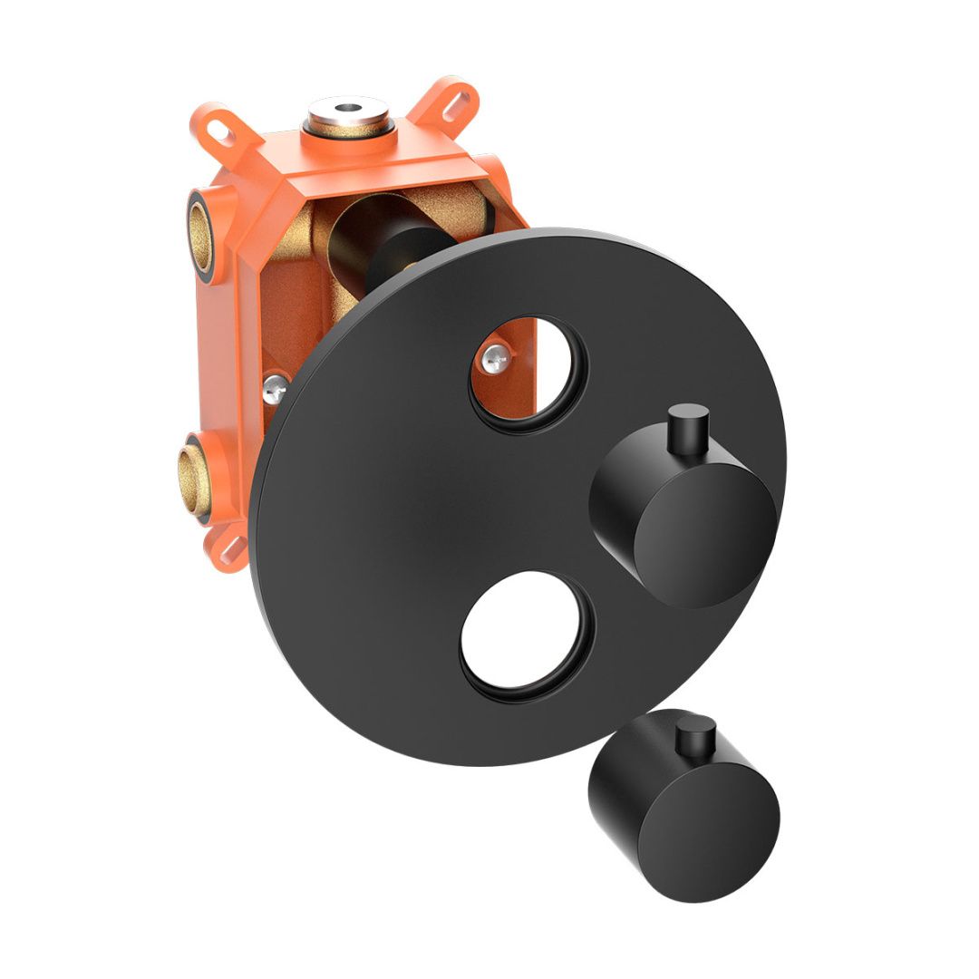 Приобрести vincea встраиваемая душевая система с термостатом, черная матовая vsfw-101tmb