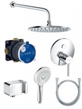 Набор 7 в 1 KLUDI BOZZ с кнопочным дивертером (386590576,88011,6651405-00,6432505-00,6054705-00,6780005-00,6107105-00)