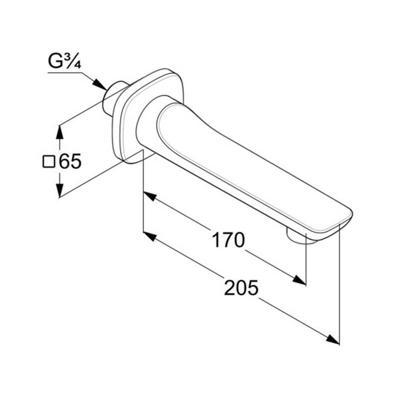 Приобрести kludi ameo излив для ванны, арт. 4150505