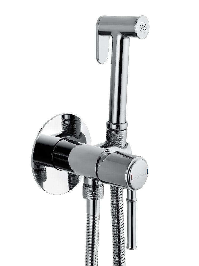 Приобрести смеситель с гигиеническим душем встраиваемый wonzon & woghand tor, хром (ww-88829073-cr)