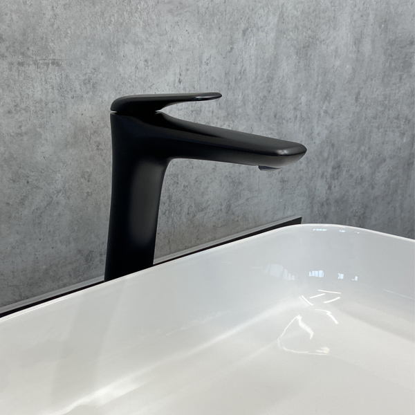 Приобрести comforty высокий смеситель для раковины 28 см, черный матовый, fc074b-cmt