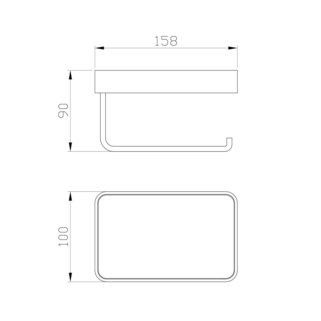 Приобрести держатель для туалетной бумаги с полкой wonzon & woghand lotte, брашированное золото (ww-8336-bg)