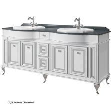 Caprigo Тумба с раковиной FRESCO 180 см, белая, эмаль