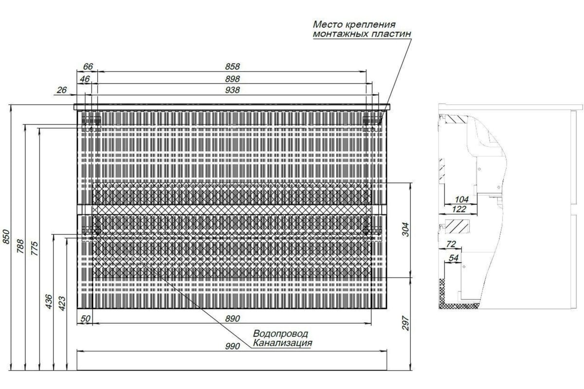 Приобрести aquanet тумба с раковиной джейн 100 см, мисти грин