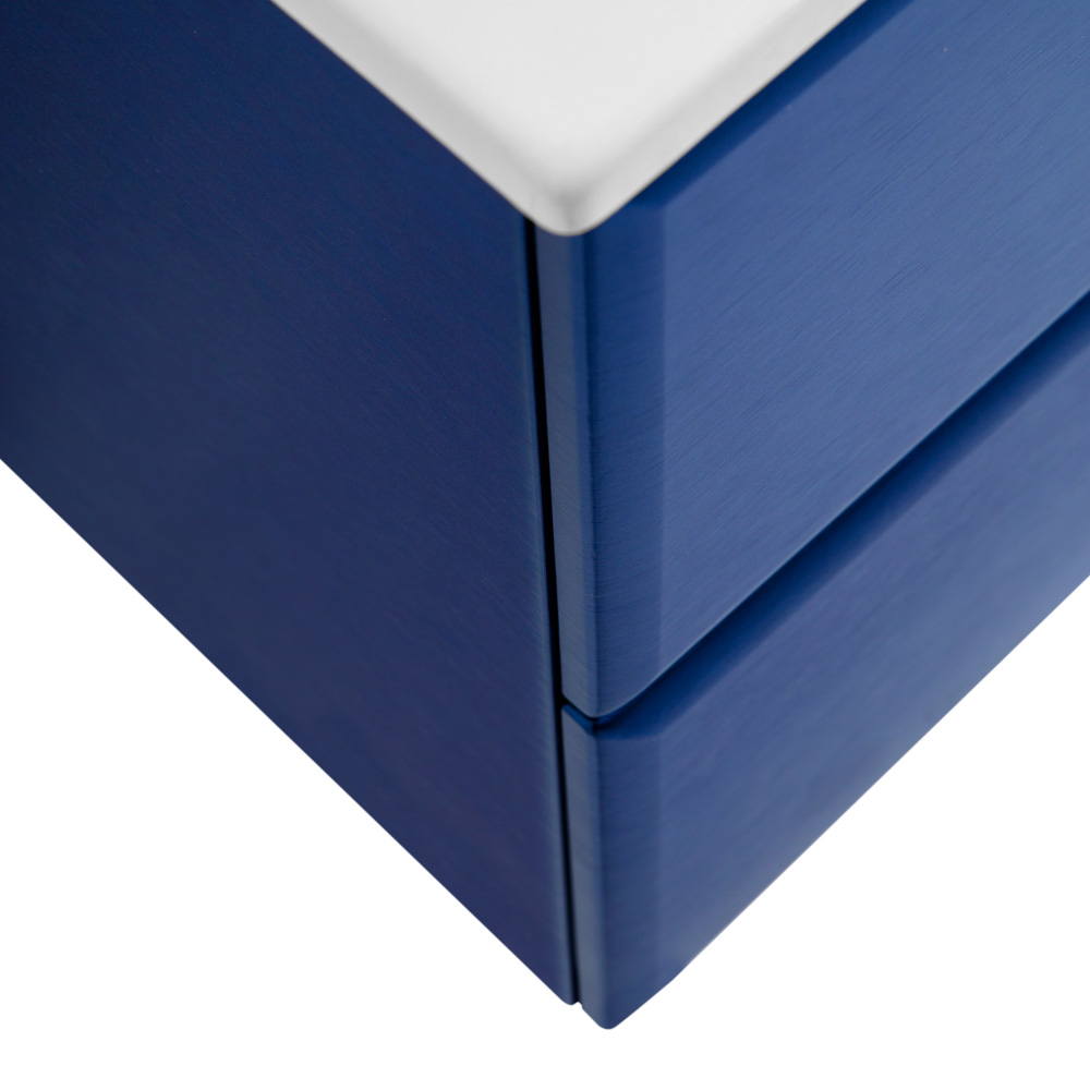 Приобрести cezares тумба подвесная с раковиной eco-cer 120 см sapfiro, синяя eco-cer-1200-2c-so-spf-p