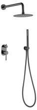 Boheme Душевая система Uno, встраиваемая, черный хром 464-SGM