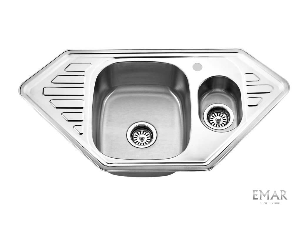 Приобрести emar кухонная мойка 95х50 см, хром emar 9550с
