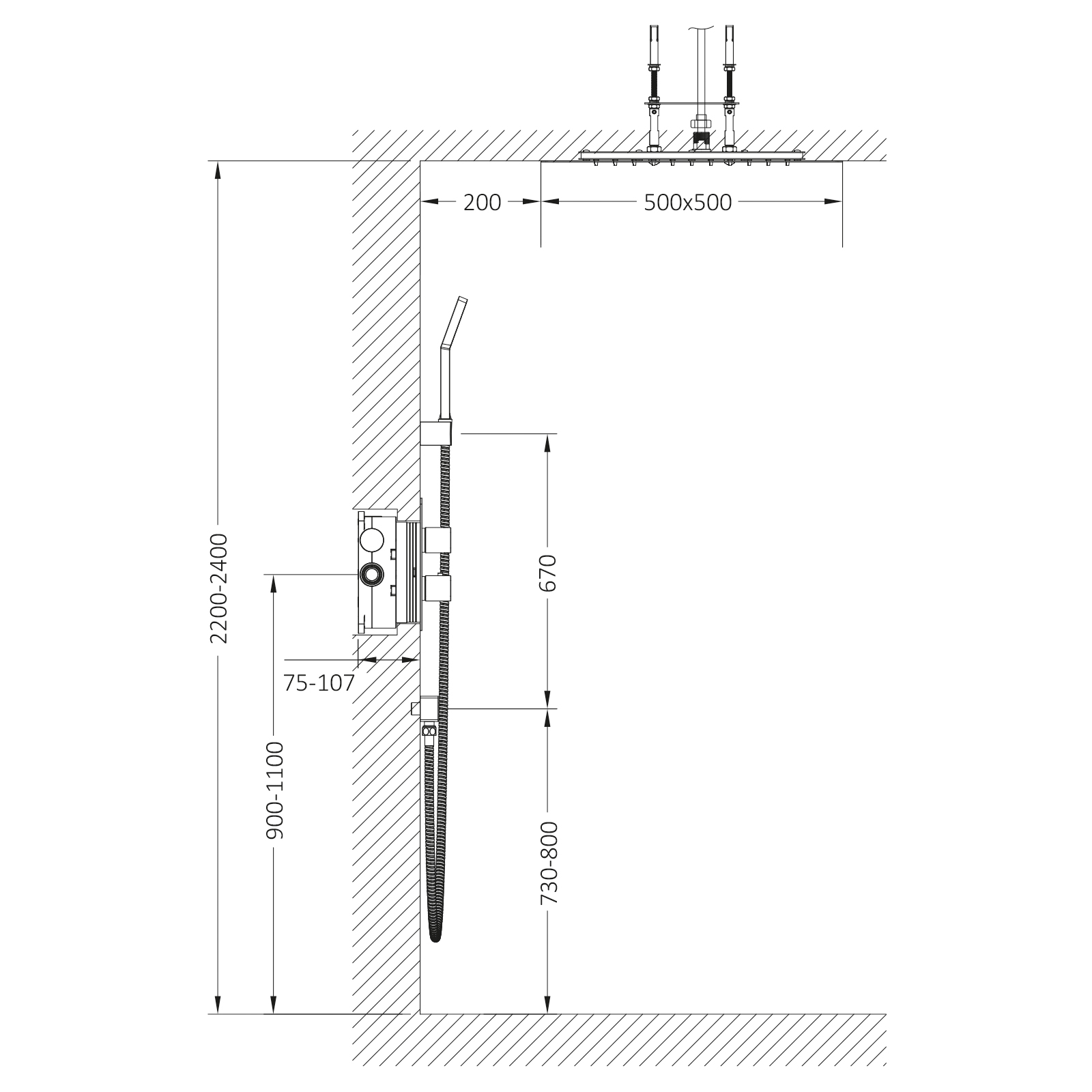 Приобрести душевая система встроенная с термостатом timo petruma sx-5029/17sm золото матовое