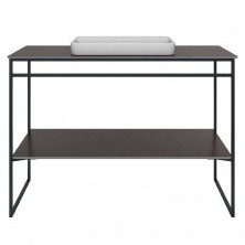 Стойка со столешницей Kerama Marazzi, PLAZA Next 120 см, цвет: черный матовый,