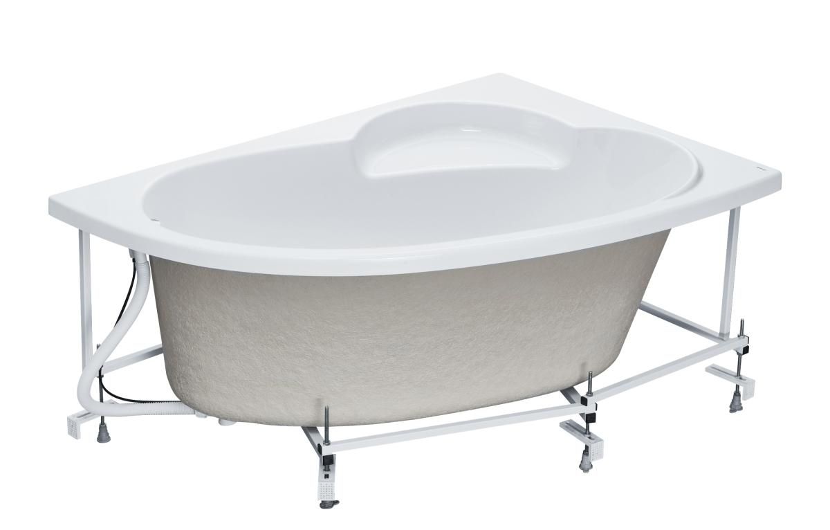 Приобрести акриловая ванна, асимметричная шри-ланка 150х100 см правосторонняя, белая