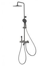 Душевая система с термостатом WONZON & WOGHAND The ONE, Темный графит (WW-B3094-BGG)