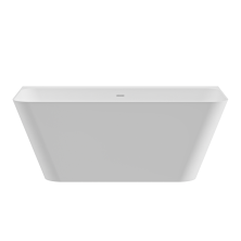 CEZARES Пристенная ванна Solid Surface 170х80 см, белая CZR-LINER-170-80-60-SSB