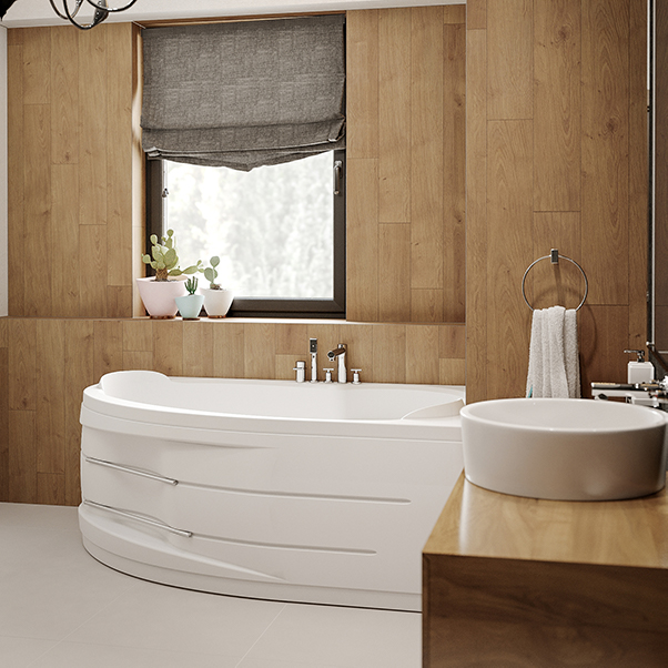 Приобрести mirsant ванна акриловая массандра 170*110 см, белая, правая ут000049359