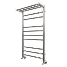 Полотенцесушитель водяной Point 500х1000 Аврора П9 с полкой, хром PN10150P