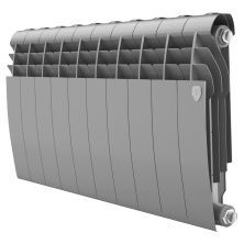 Royal Thermo Радиатор биметаллический BiLiner 350 /Silver Satin ( серебристый ) - 10 секц.