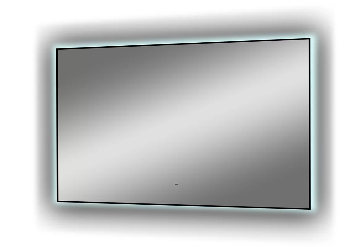 Приобрести continent зеркало с подсветкой amer 120х70 см, черное