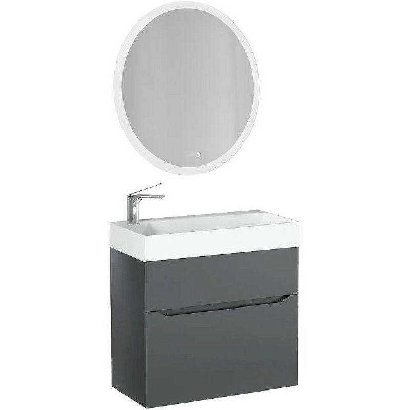 Приобрести jorno тумба подвесная folk 65 см, антрацит