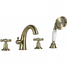 Gappo Смеситель на борт ванны G1189-4, 4 отверстия, бронза 30076