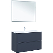 Приобрести aquanet тумба с раковиной арт 100 см, маренго