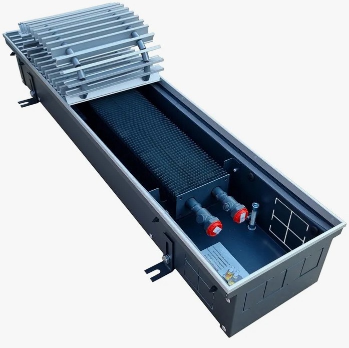 Приобрести techno внутрипольный радиатор usual kvz 200-85-1100, без решетки, 32561