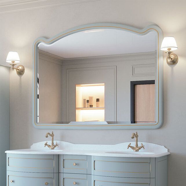 Приобрести caprigo зеркало imperio 150 см, голубое, эмаль