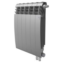 Royal Thermo Радиатор биметаллический BiLiner 500 /Silver Satin ( серебристый ) VR - 6 секц.