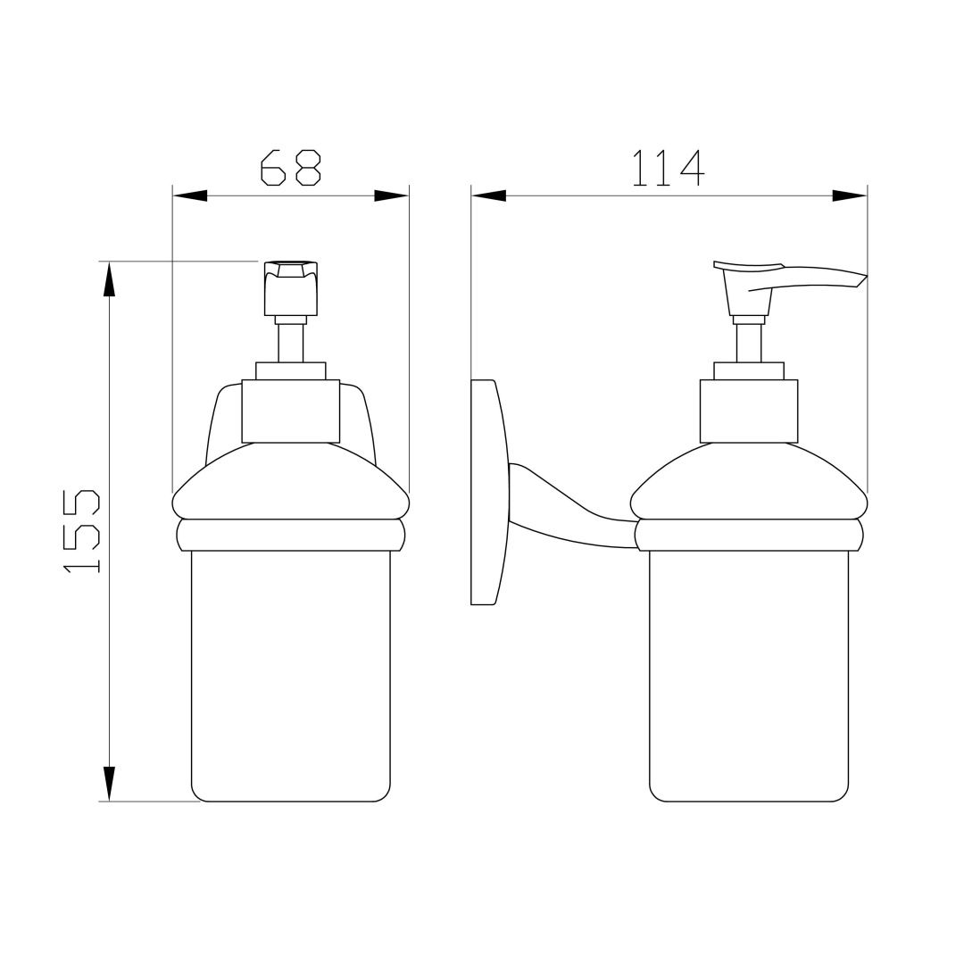 Приобрести дозатор мыла wonzon & woghand porto, хром (ww-1401)