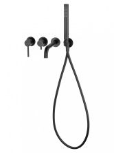 Смеситель для ванны встраиваемый WONZON & WOGHAND STICK, Черный матовый (WW-889017-MB)