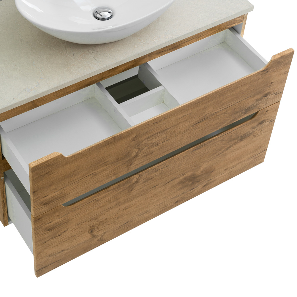 Приобрести belbagno тумба со столешницей etna-h60 100 см, подвесная rovere nature