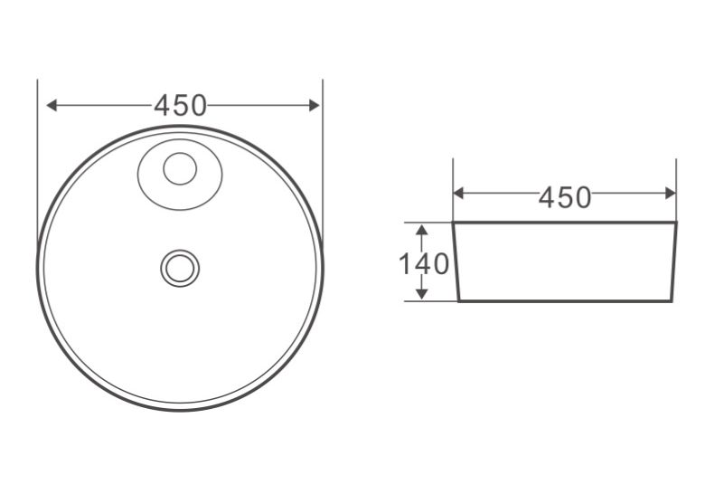 Приобрести раковина-чаша belbagno 45 см bb1306