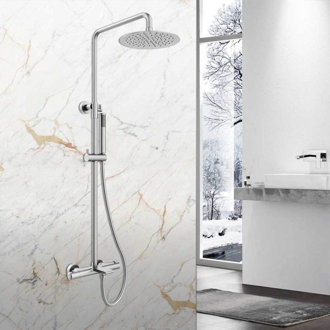 Приобрести vincea душевая стойка vogue, термостат, хром vsfs-1v1tch