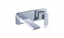 LEMARK Смеситель для раковины Contest, скрытый монтаж, белый\хром LM5826CW