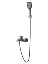 Смеситель для ванны с душем WONZON & WOGHAND EDGE, Темный графит (WW-88639003A-BGM)