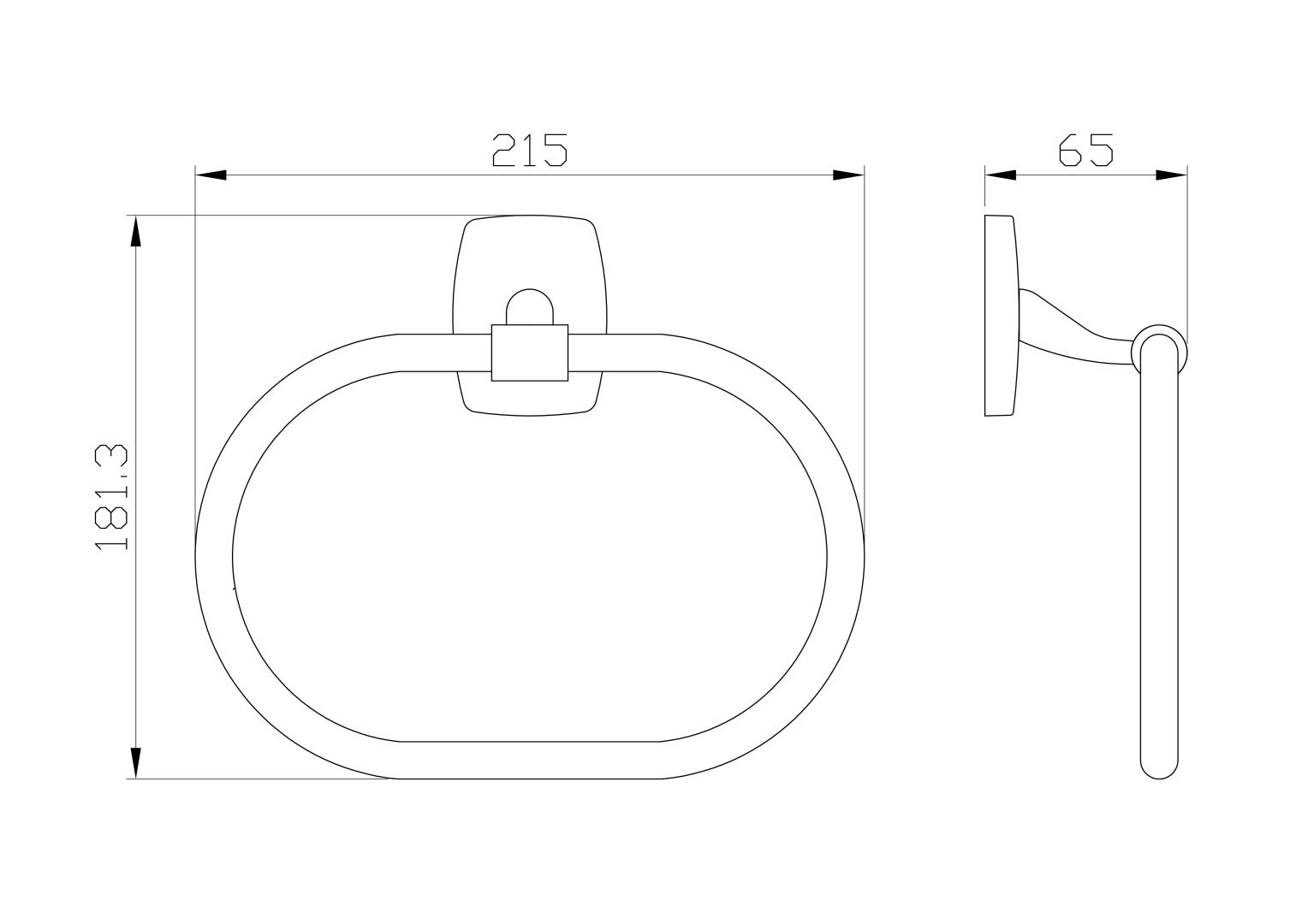 Приобрести кольцо для полотенец wonzon & woghand porto, хром (ww-1003)