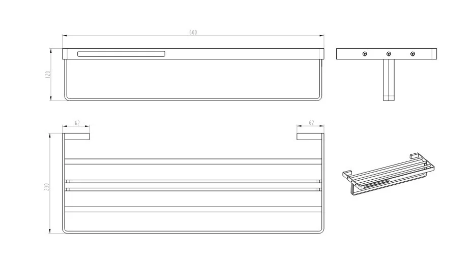 Приобрести boheme полка для полотенец q, бронза 10947-br