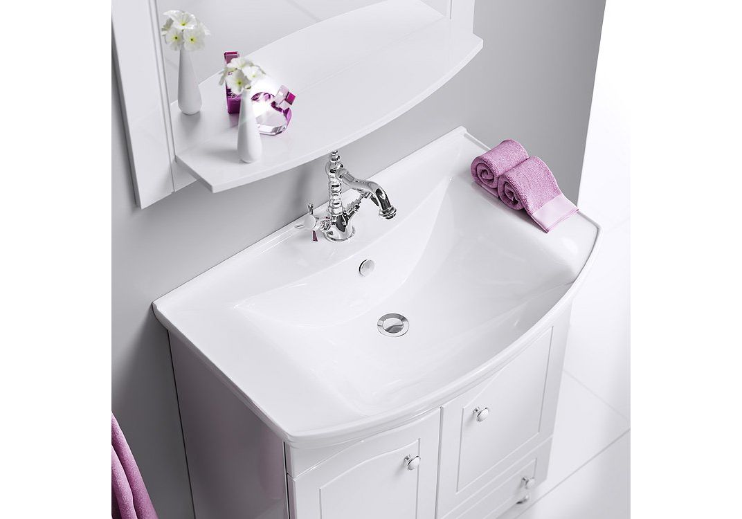 Приобрести тумба напольная с раковиной aqwella франческа 75 см fr0107