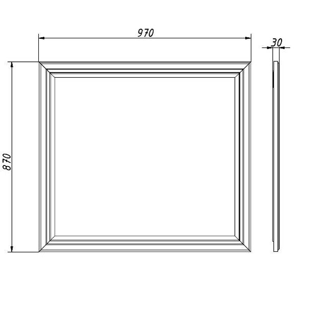 Приобрести caprigo зеркало lion 100 см, дерево