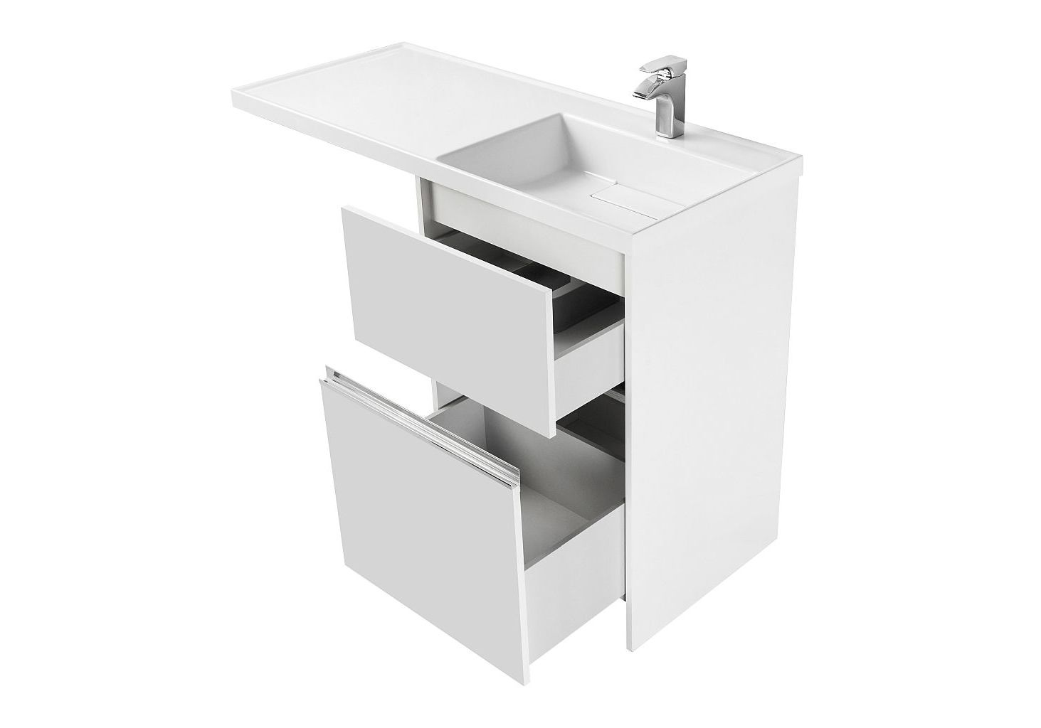 Приобрести тумба напольная с раковиной-столешницей акватон лондри 120 см 1a235901lh010, белый