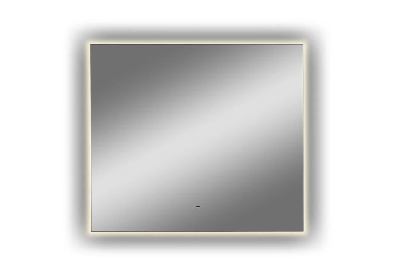 Приобрести continent зеркало с подсветкой trezhe 80х70 см, белое